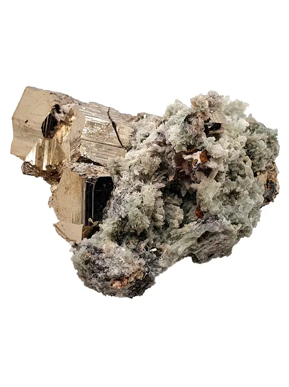 Pyrite avec quartz