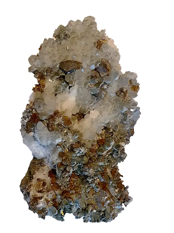 Quartz avec Chalcopyrite