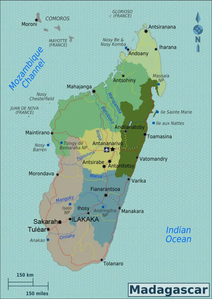Carte Madagascar
