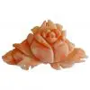 Sculpture En Corail Grosse Fleur
