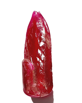Rubis Synthétique VERNEUIL - Rouge Sang - Environ 6 Carats (1,2g) - 12x10mm - Pureté IF - Neuf