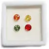 Saphir de couleur:4pc
