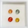 Saphir de couleur:4pc