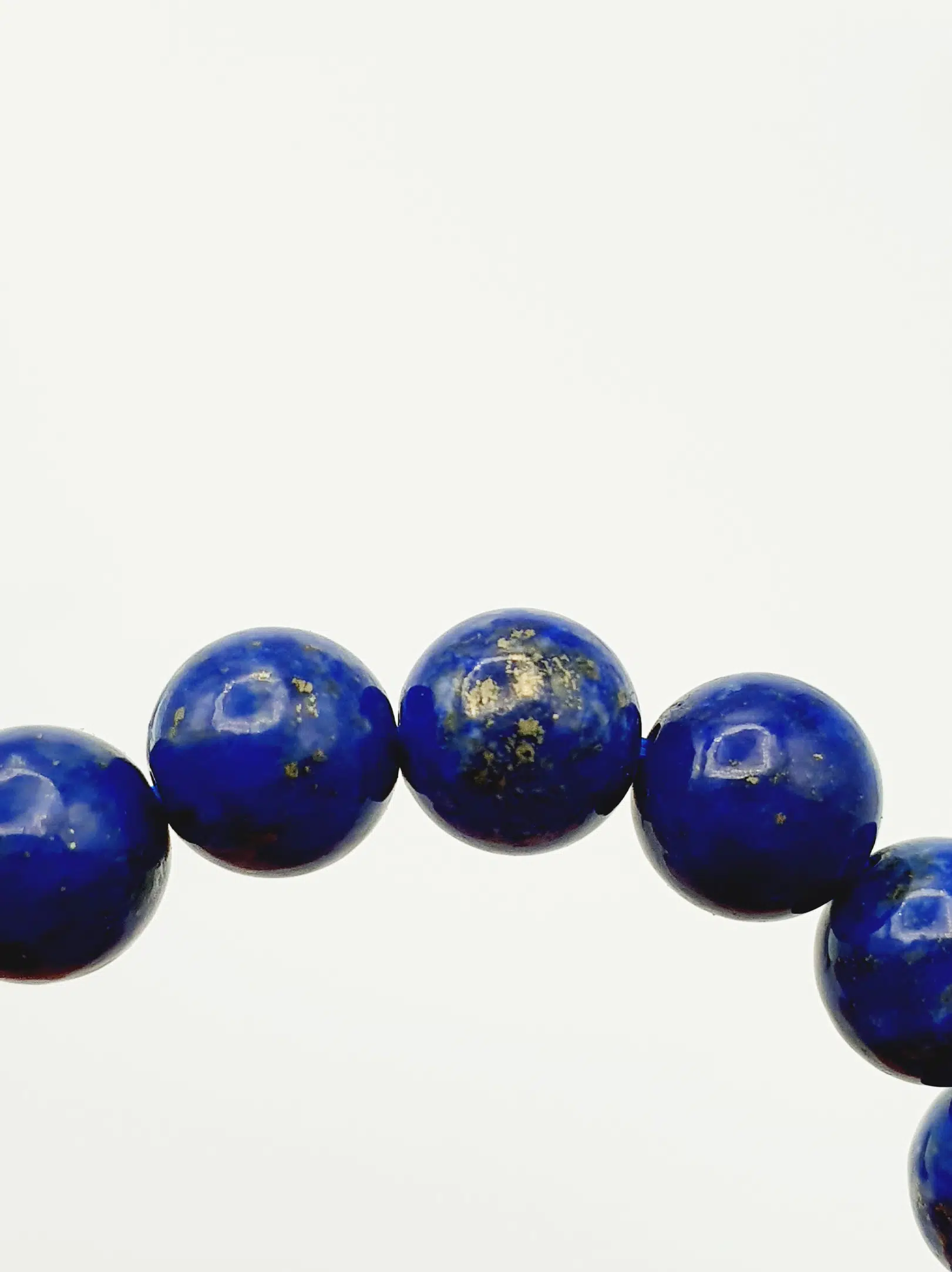Bracelets en perles de Lapiz Lazuli: qualité AA -8mm – Image 2