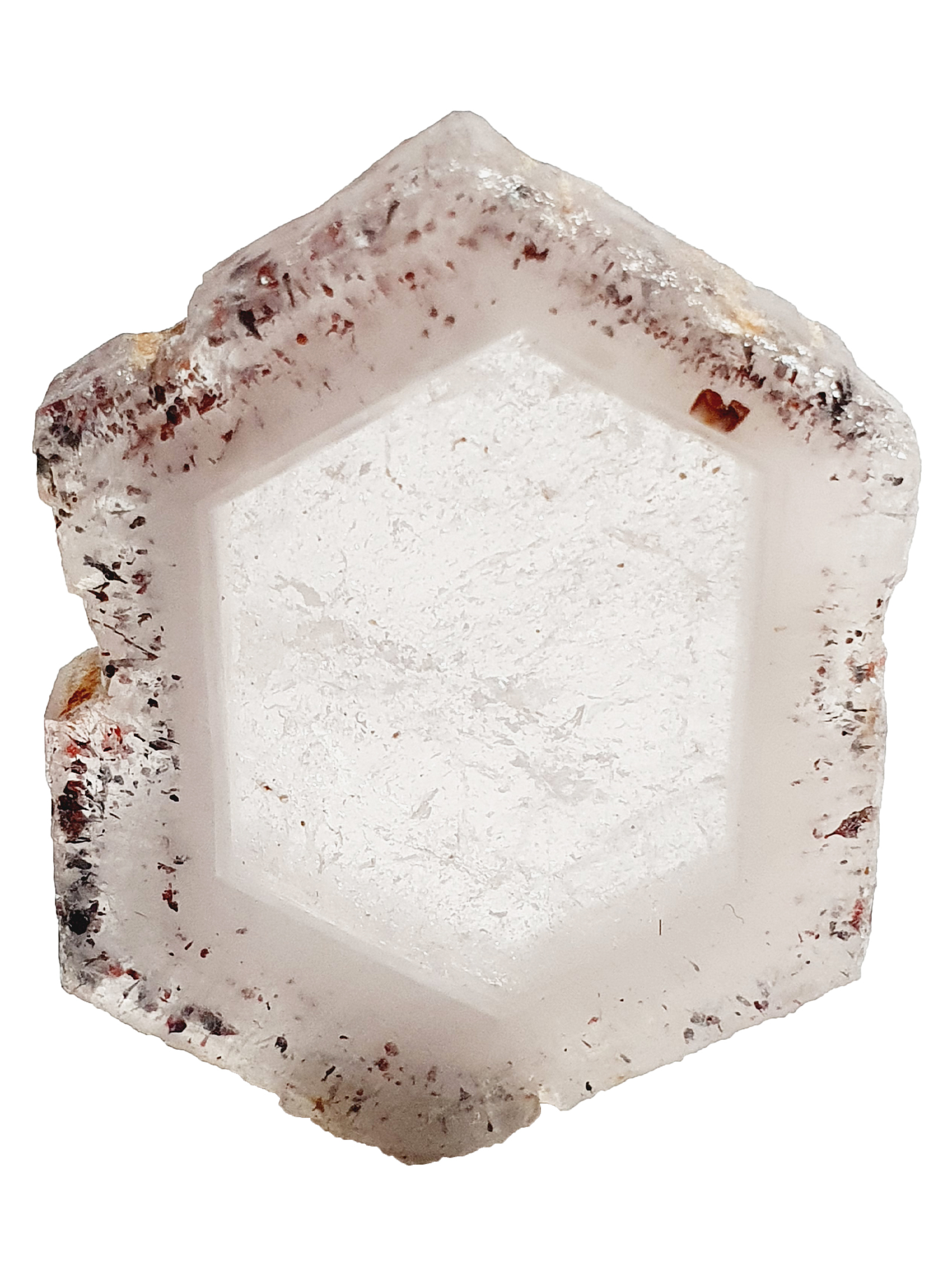 TRANCHE QUARTZ à hématite