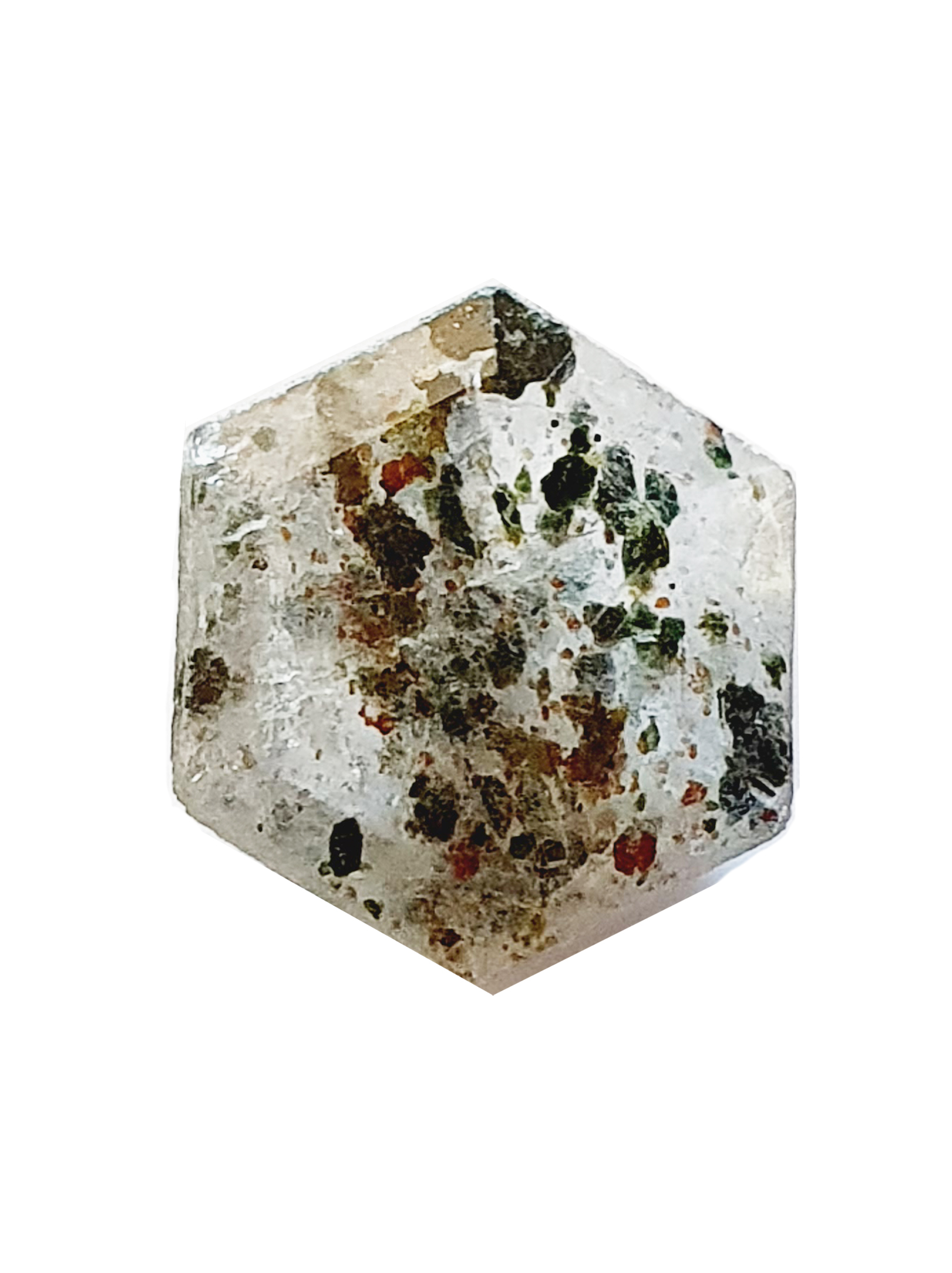 Quartz à Amphibole & Diopside10x12MM