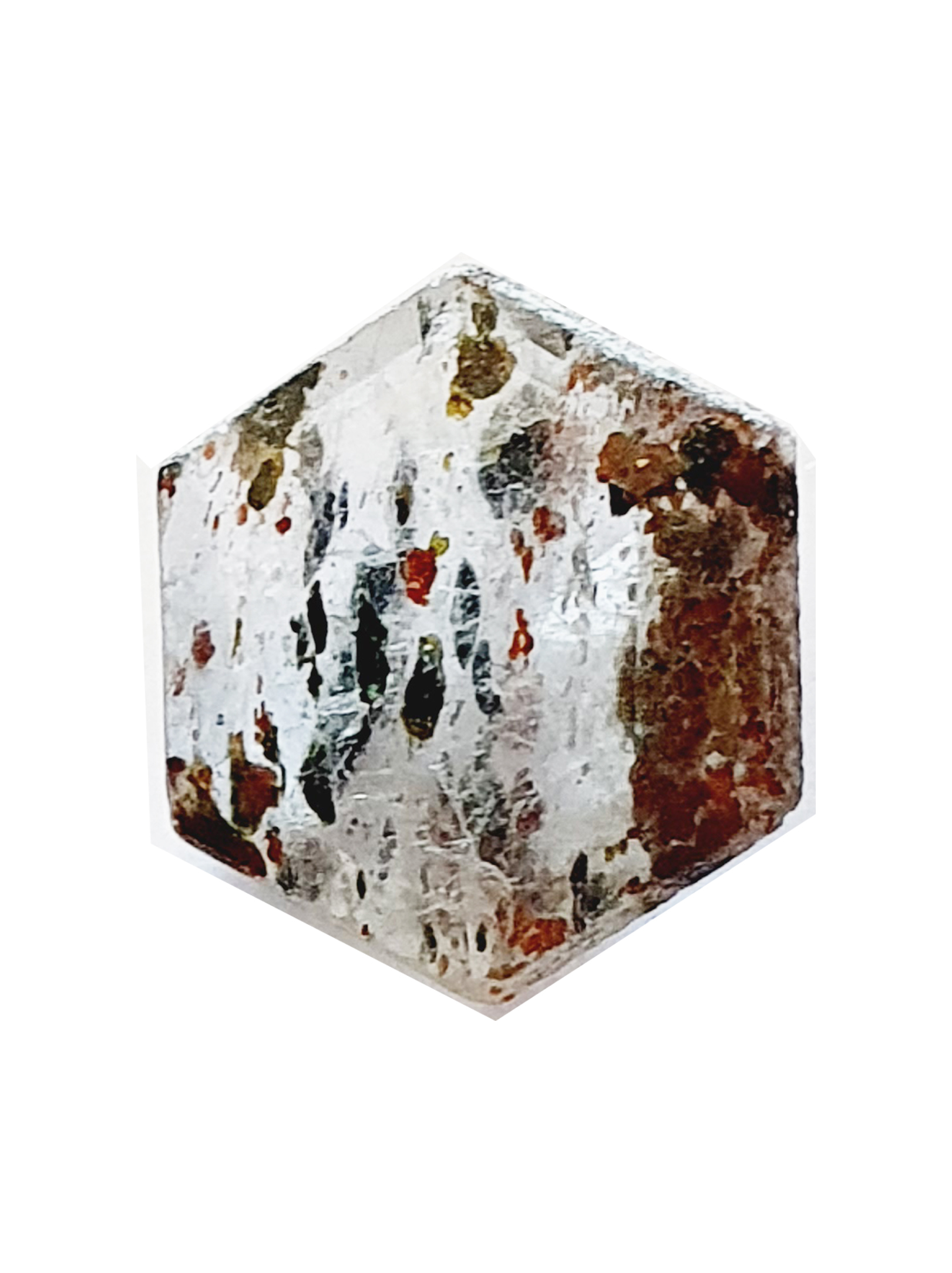 Quartz à Amphibole & Diopside:8x9mm
