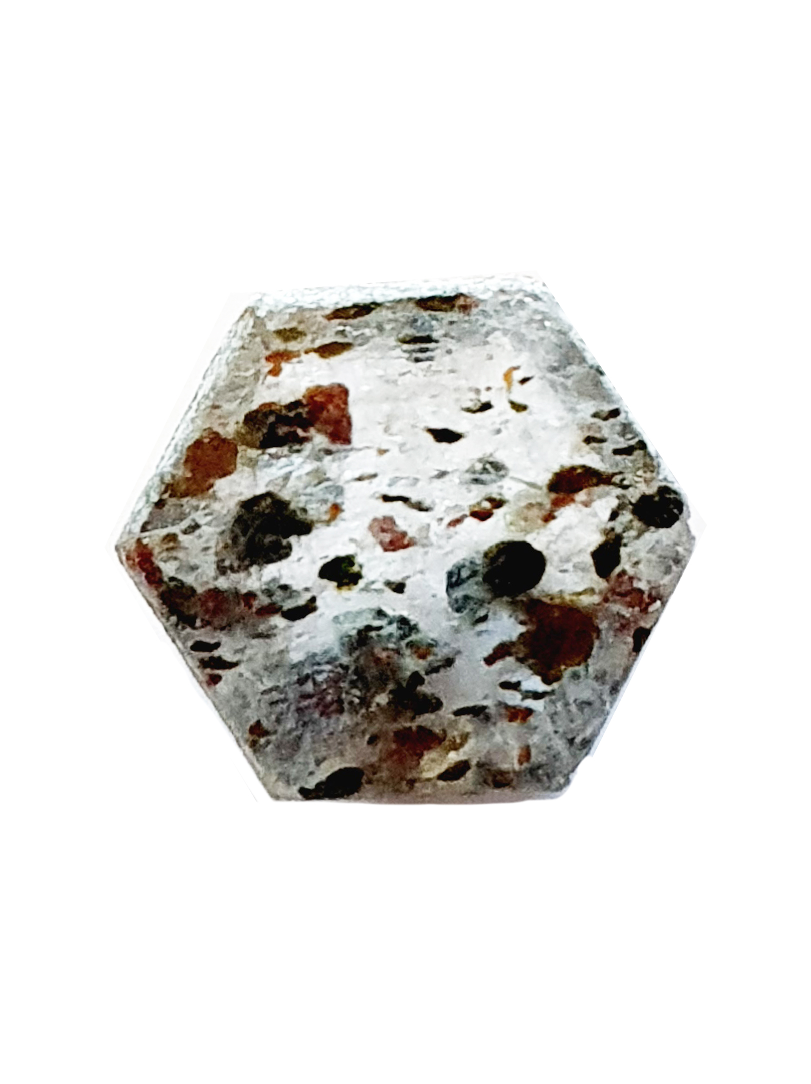 Quartz à Amphibole & Diopside:8x9mm