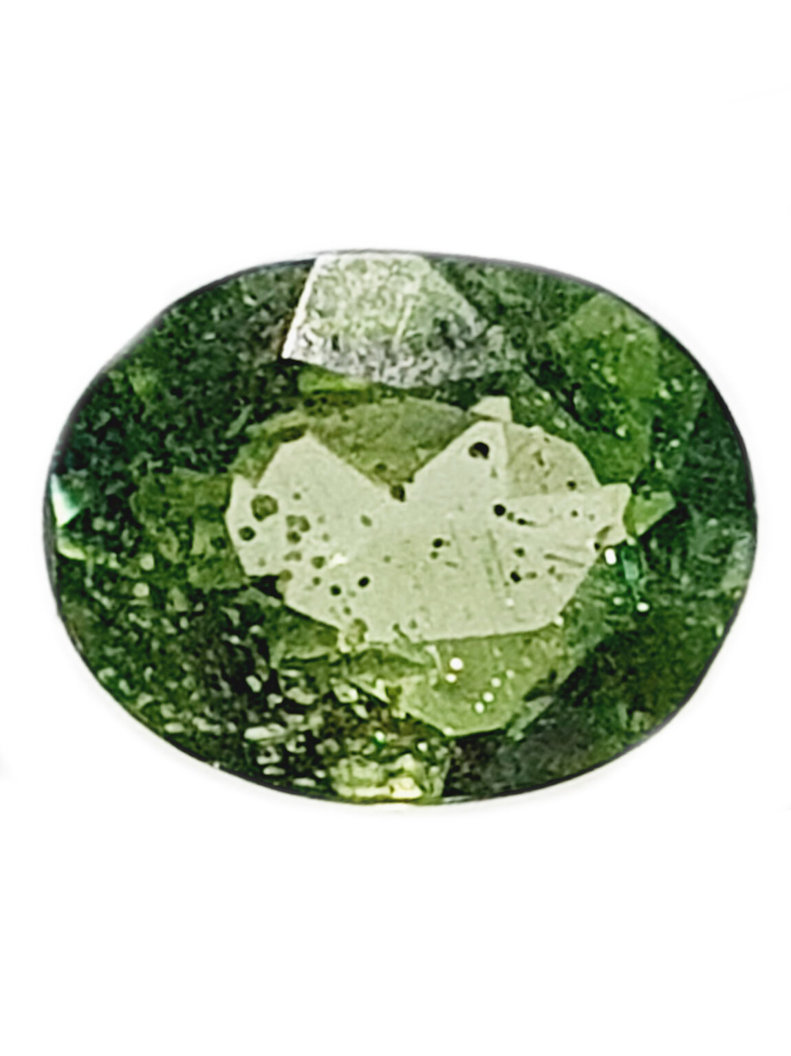 Zircon Vert( Métamictes) à Inclusions de Fractures Radiales