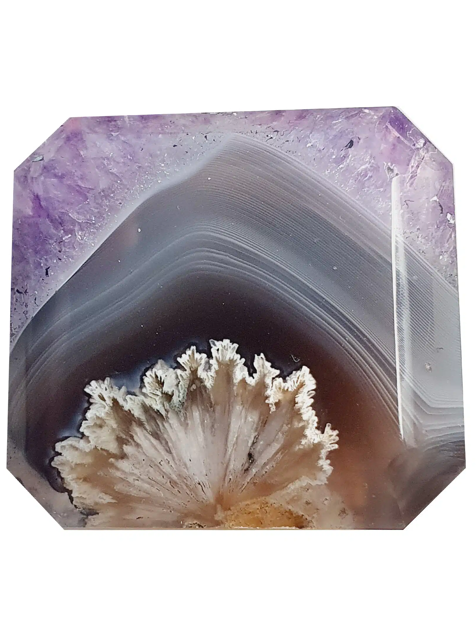 AGATE AMETHYSTE FLEUR