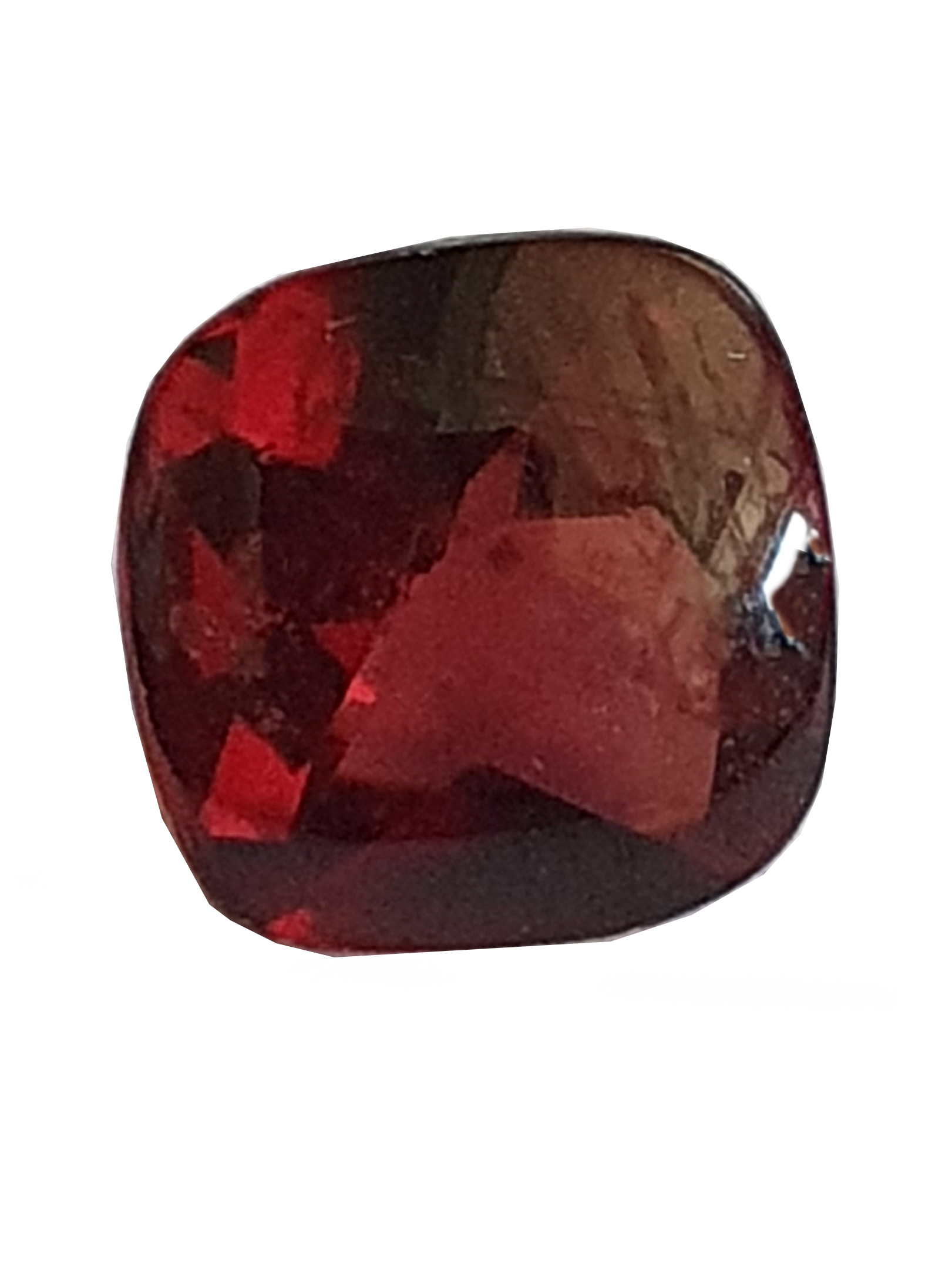 Rubis Verneuil Synthétique Taille Trillion 8x8x8 Mm - 2,50 Cts, Qualité Joaillerie