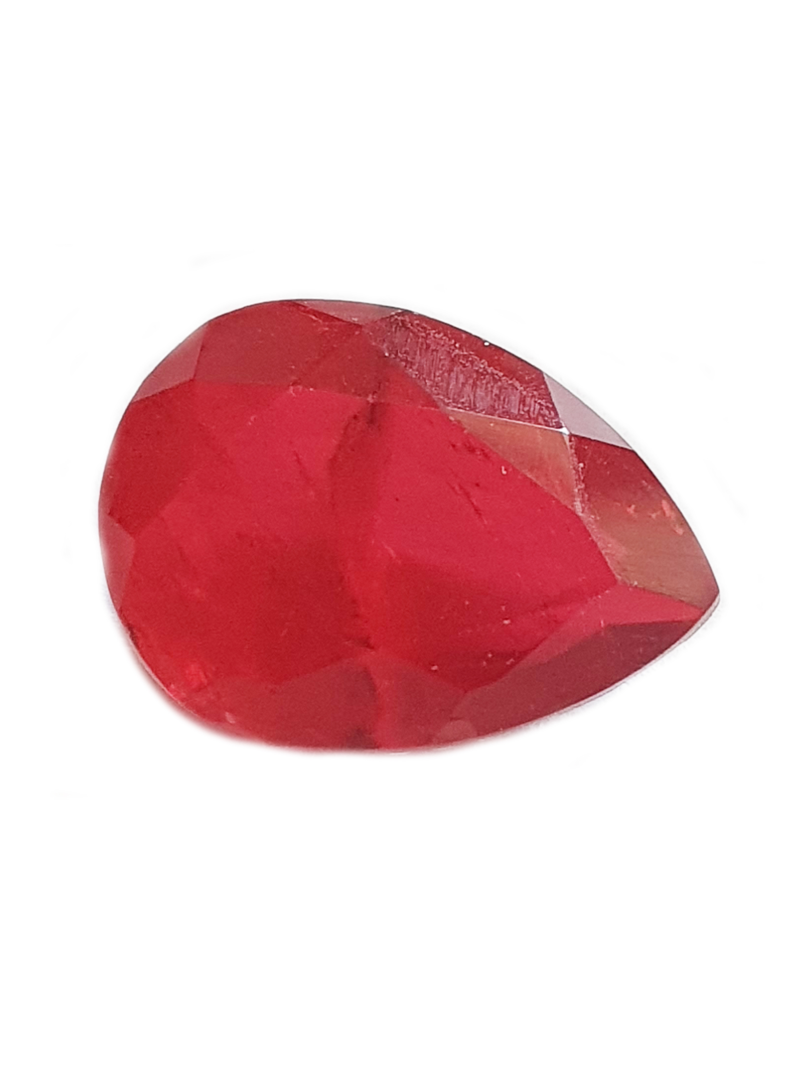 doublet verre/quartz rouge- poire